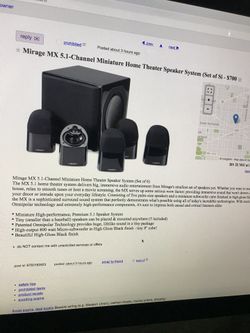Mirage 5.1 speakers