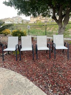 4 Patio chairs