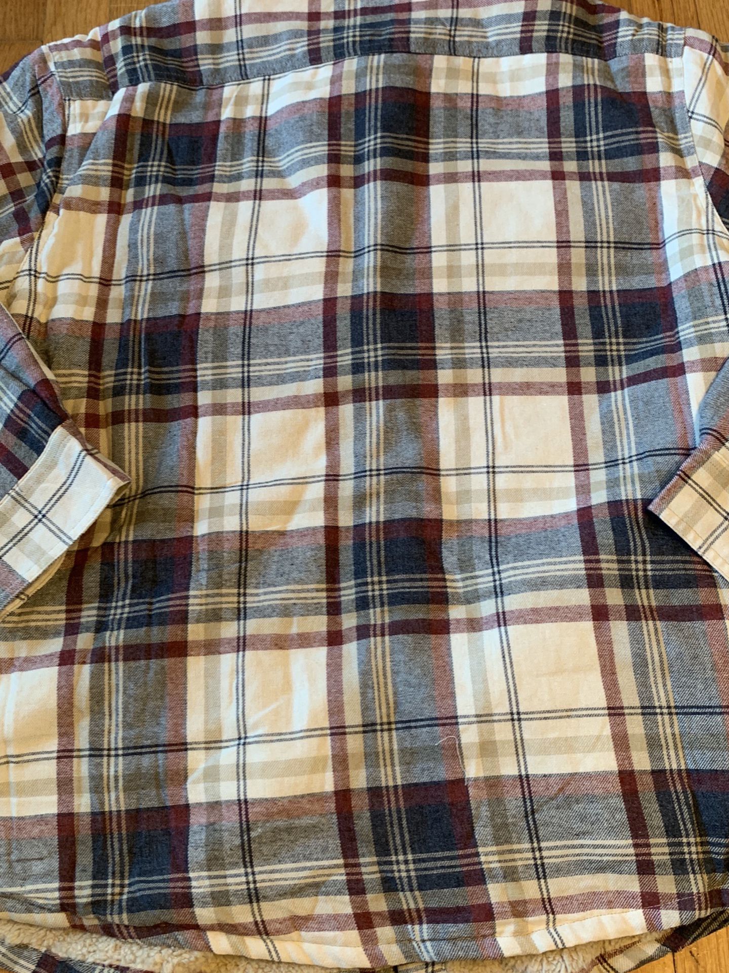 Wrangler Xl Sherpa Lined Flannel Shirt Jacket Trucker Farmer