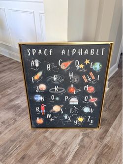 Space-Themed Pop Art Wall Decor – Perfect for a Kid’s Bedroom!