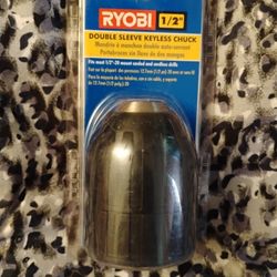Ryobi Double Sleeve Keyless Chuck 1/2"