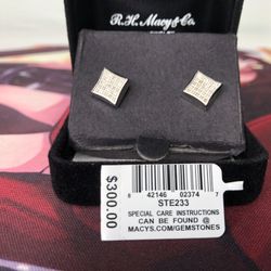 Macys Diamond Earrings 