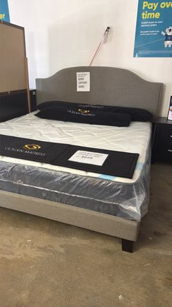King bed with mattress $39 down