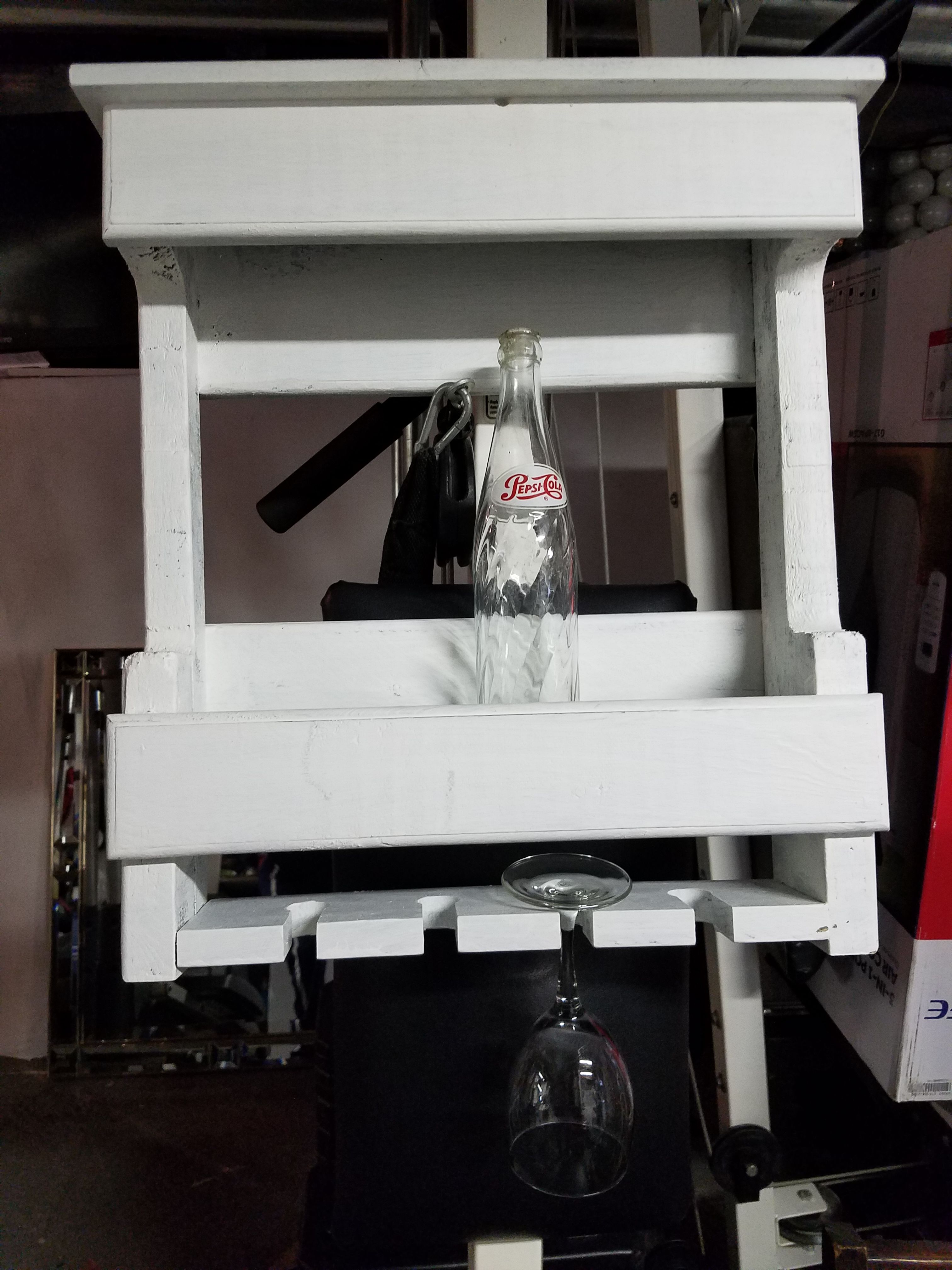 Wine and wine glass rack