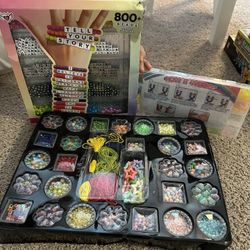 Bracelet Making Kits (Alphabet Beads And Loom Bands)