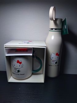 Hello Kitty x Starbucks Holiday 2025 Mug and Tumbler Set Limited Edition New