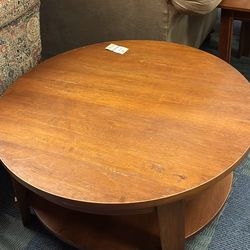 Round Wood Table