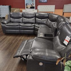 Grey Sofa Sectional Recliner 🔥buy Now Pay Later 