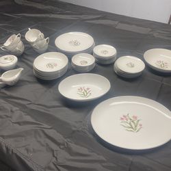 Pink Orchid China 53 Pieces