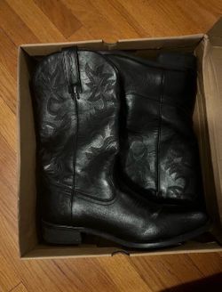 Woman’s leather cowboy boots