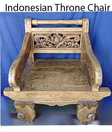 Indonesian Teak Outdoor Bali Rollback Club Chair