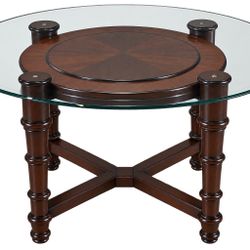 Traditional Turned-Leg Wooden Dining Table