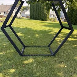 Double Hexagon Wedding Arch