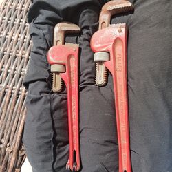 Plumbers wrenches. $20,00
