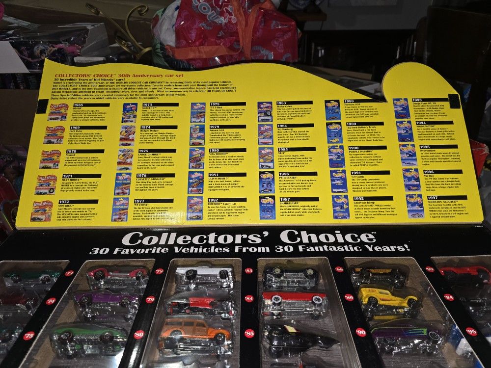 Hot Wheels Collectors Choice 30 Years Anniversary Set, Vintage