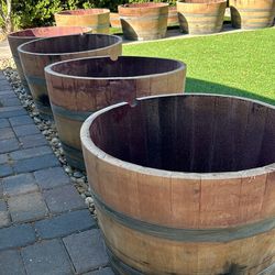 Wine Barrel Planters