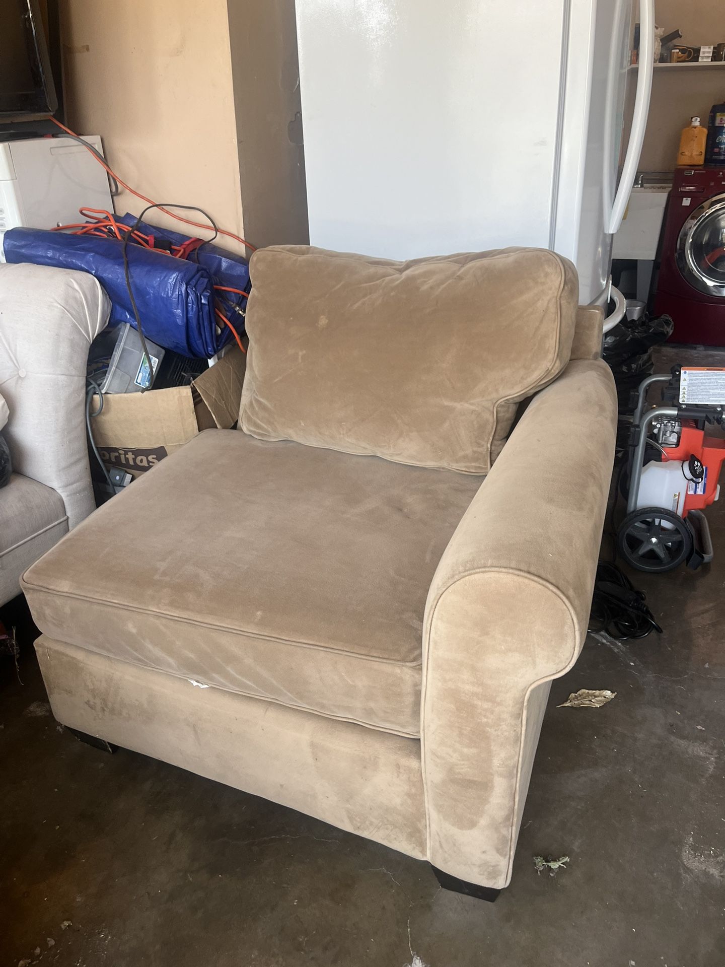 side couch used for bedroom