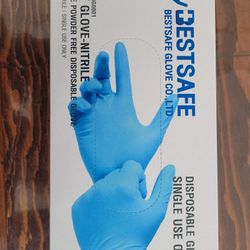 Blue Nitrile Gloves | Box Of 100 | Small | Powder-Free