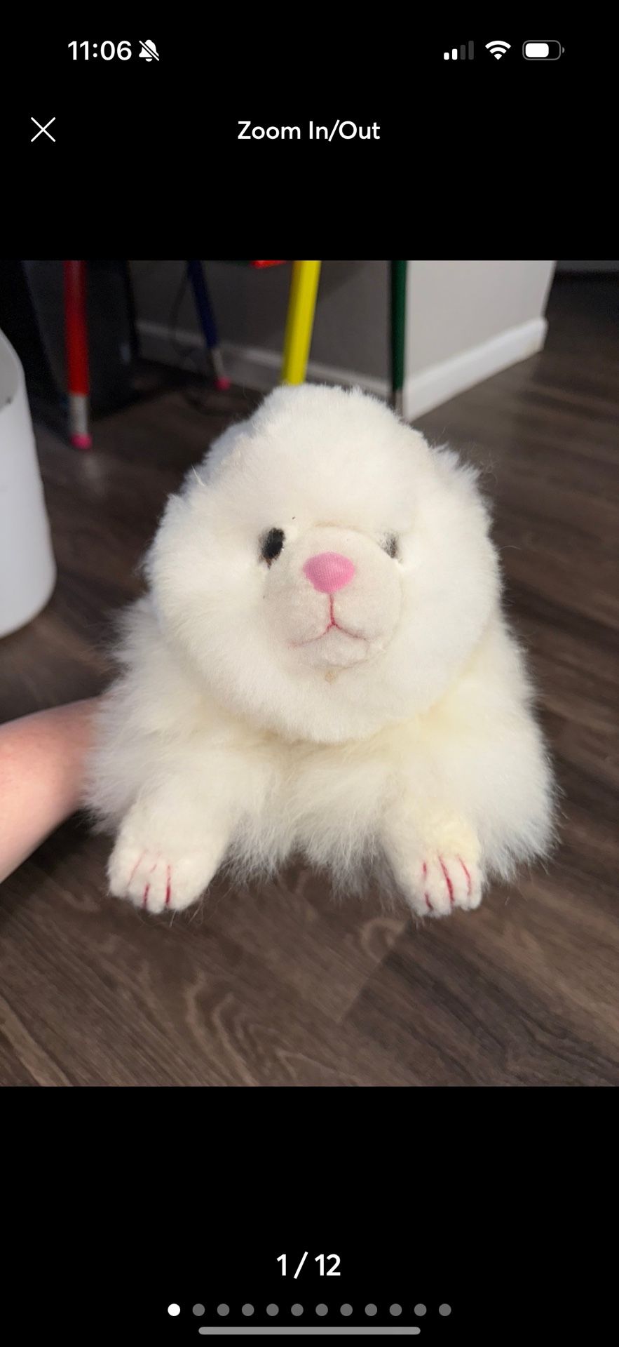 Baby alpaca cat plushy