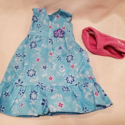 American Girl Kanani Meet Outfit, dress and underwear, good condition.