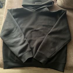 Black essentials hoodie