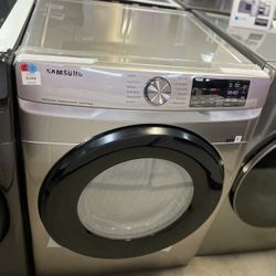 Samsung Front Load Electric Dryer - Champagne 