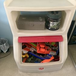 Kids Toy Chest With Nerf Guns And Bullets!
