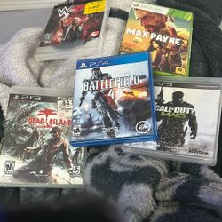 Games 3 PS3 Games , 1 Xbox , 1 PS4 5$ Each 