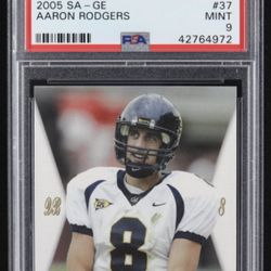 Aaron Rodgers 2005 SAGE #37 RC (PSA 9)