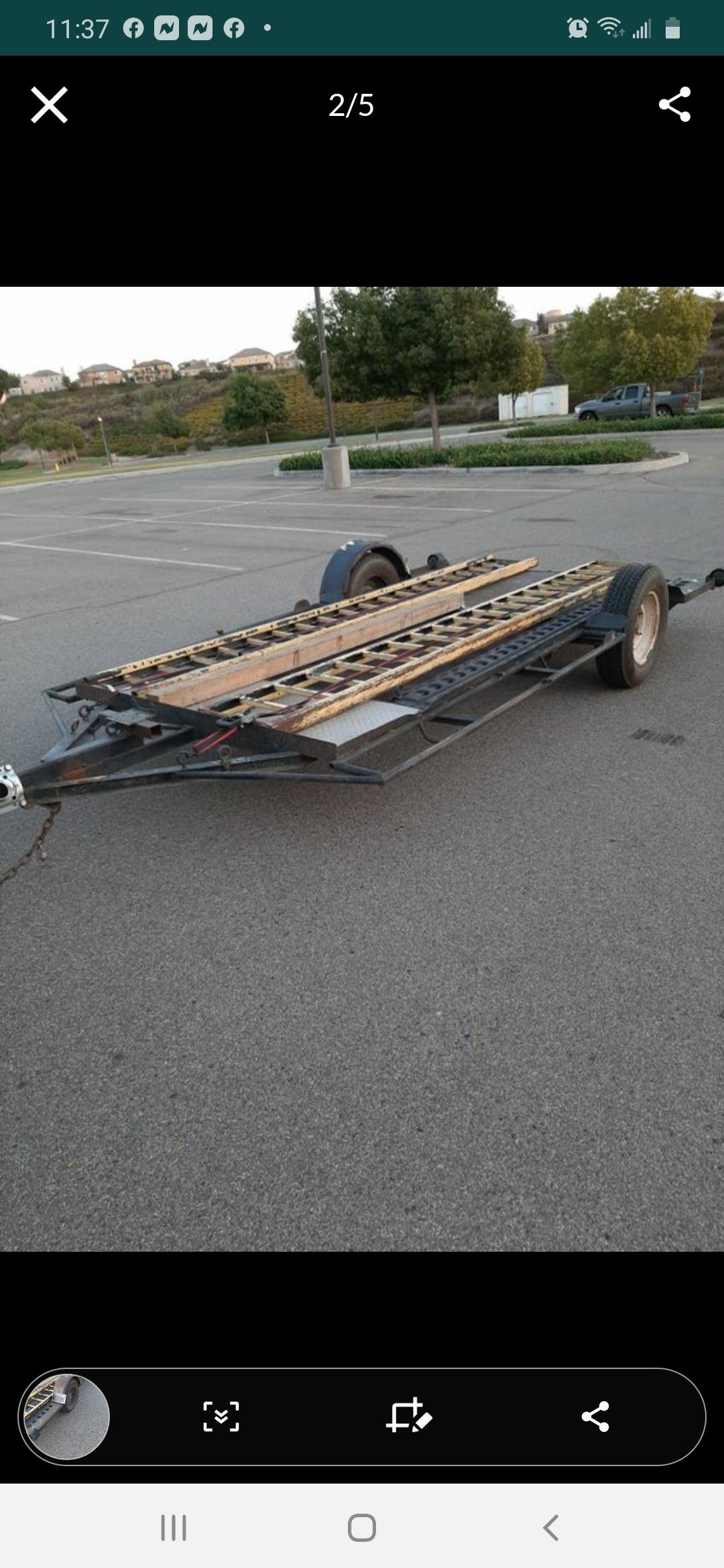 Selling trailer with ramps. 12x6