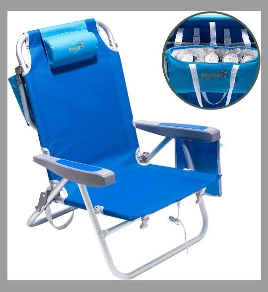 Blue Low Beach/ Fishing Chair