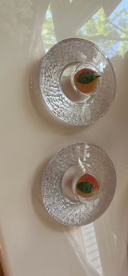 2 Orrefors Crystal Votives