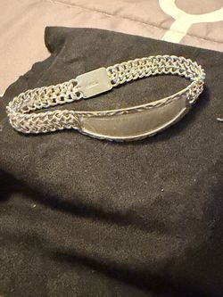 Silver Bracelet medium size 7mm unisex