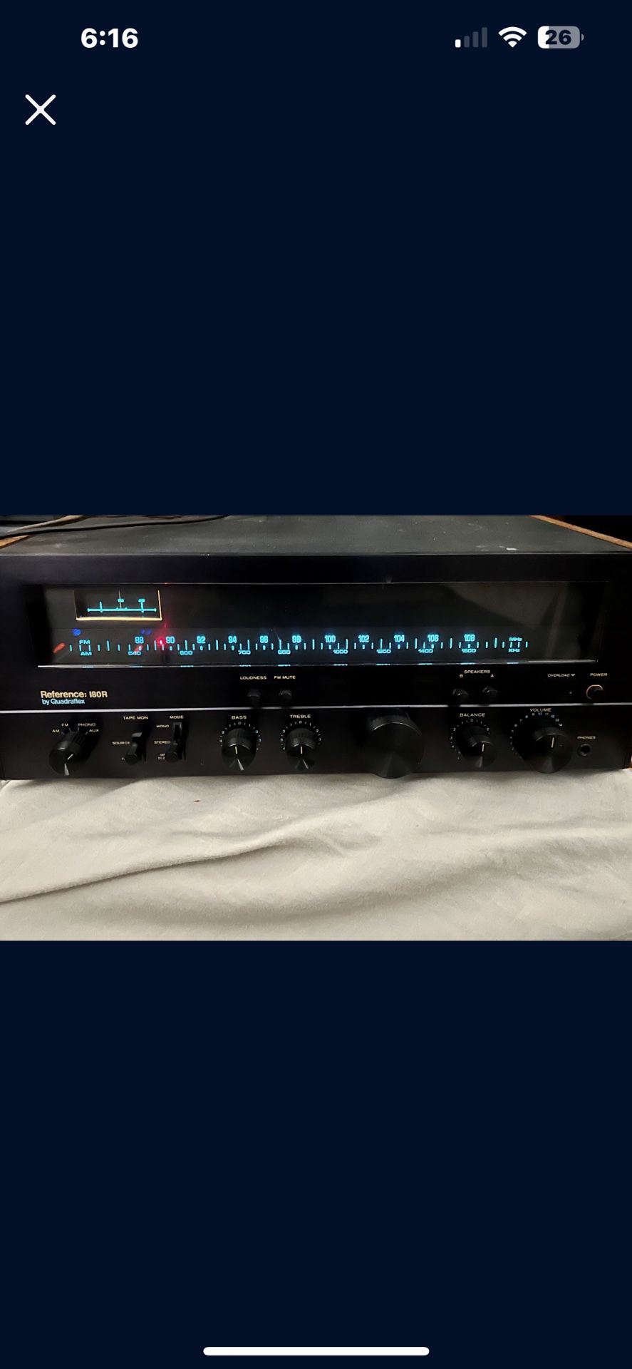 Vintage Quadraflex Reference 180r Stereo Receiver