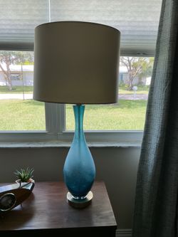 MCM Frosted Glass Lamp