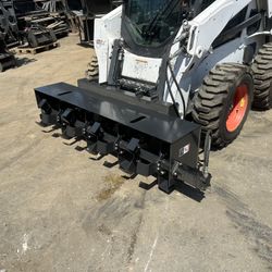 Skid Steer Hydraulic Rotary Tiller Attachment 