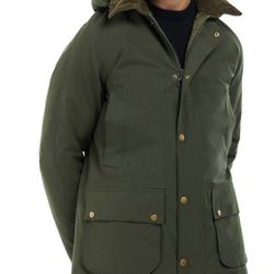 Barbour Ashby Waterproof Jacket - Men’s Medium - Olive color