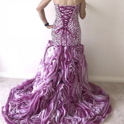 Fushia beautiful dress