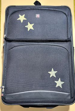 Travel LUGGAGE | Matching set of 4 - 3 roller bags and 1 smaller hand/shoulder bag - Definitely will find them quickly in baggage claim. Hand painted 