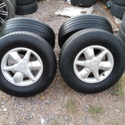 RIMS 255/70R16...6 LUGS FIT TOYOTA TACOMA NISSAN XTERRA NISSAN IZUSO RODEO HONDA PASPORT NISSAN FRONTIER 