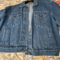 Eddie Bower Denim Jacket Size Large