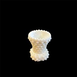 Milk Glass Hobnail Toothpick Holder 