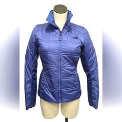 The North Face Dani INS Jacket Purple Blue Puffer Quilted Jacket Coat Large