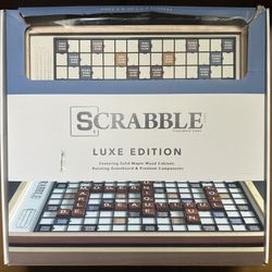 Scrabble Luxe Edition – Wooden Board (Box Damaged)
