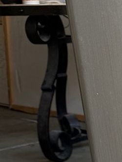 Black Metal Console Table