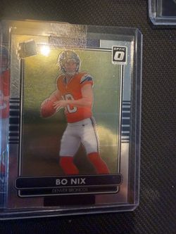 Bo Nix Donruss Optic Rated Rookie Card