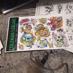 Vintage tattoo flash Coleman/Leblanc 1997