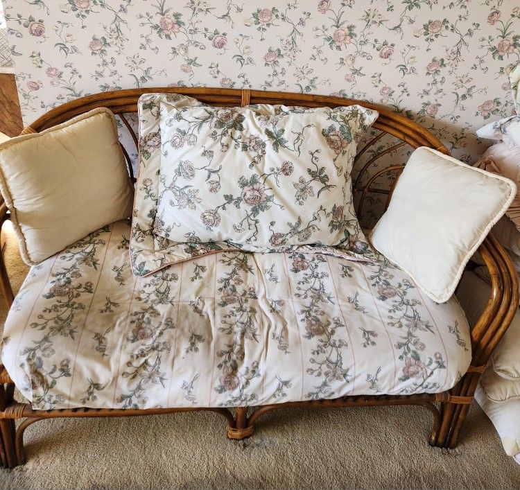 Rattan Loveseat
