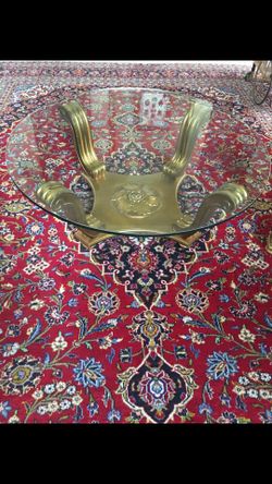 Coffee table Gold leaf, a little spot is discolored