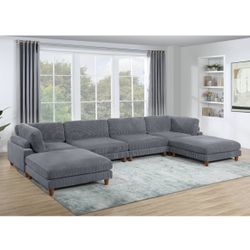  Grey Or Green 6 Piece Modular Sectional Brand New In Box Firm Price $1,100
